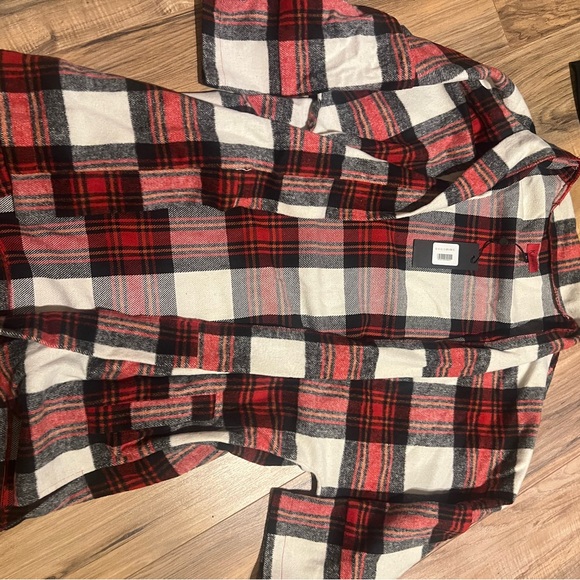 Killion Est Plaid flannel Open Front kimono Cardigan - Picture 1 of 2